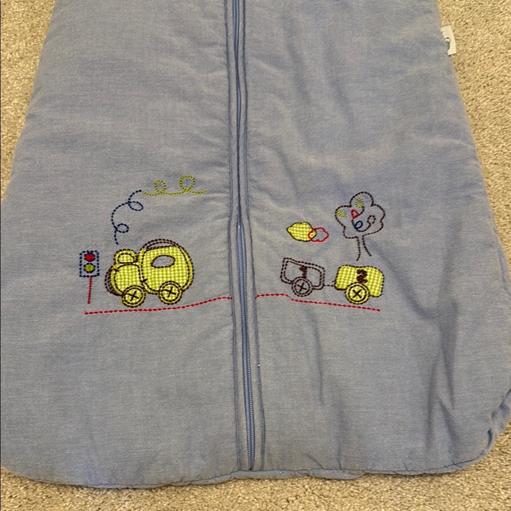 Slumber Sac Sleeping Pajamas with Train Design, 6-18 months - Picture 2 of 6